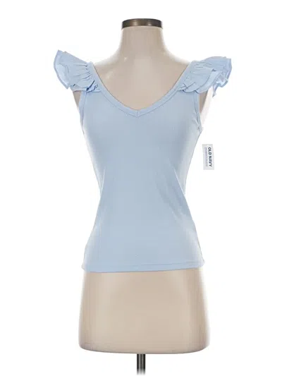 Pre-owned Old Navy Tank Top Blue Sweetheart Neckline Tops