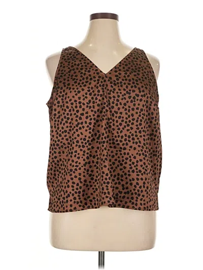 Pre-owned Old Navy Tank Top Brown Halter Neckline Tops