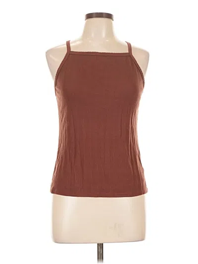 Pre-owned Old Navy Tank Top Brown Halter Neckline Tops