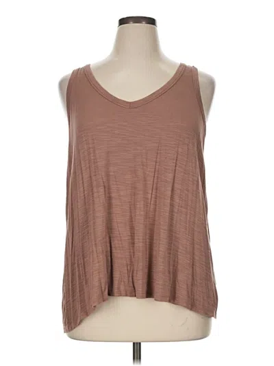 Pre-owned Old Navy Tank Top Brown Halter Neckline Tops