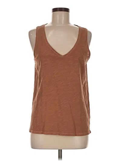 Pre-owned Old Navy Tank Top Brown Plunge Neckline Tops