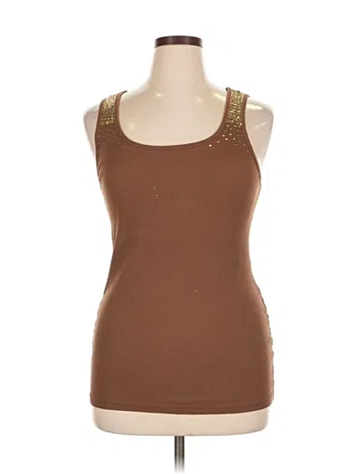 Pre-owned Old Navy Tank Top Brown Strapless Neckline Tops