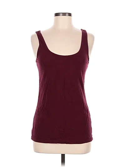 Pre-owned Old Navy Tank Top Burgundy Halter Neckline Tops