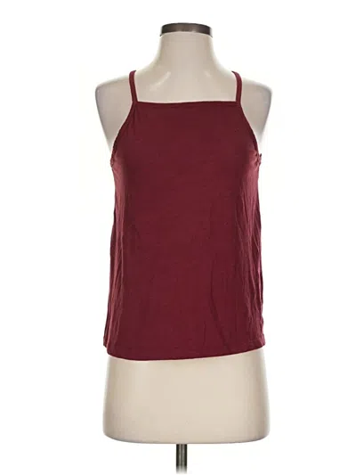 Pre-owned Old Navy Tank Top Burgundy Halter Neckline Tops