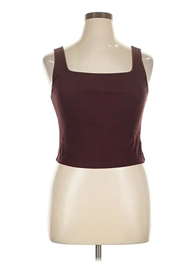Pre-owned Old Navy Tank Top Burgundy Strapless Neckline Tops