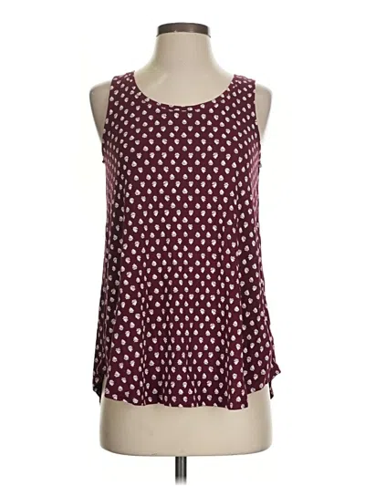 Old Navy Tank Top Burgundy Strapless Neckline Tops