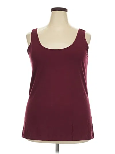 Pre-owned Old Navy Tank Top Burgundy Strapless Neckline Tops