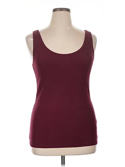 Pre-owned Old Navy Tank Top Burgundy Strapless Neckline Tops