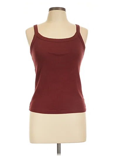 Pre-owned Old Navy Tank Top Burgundy Strapless Neckline Tops