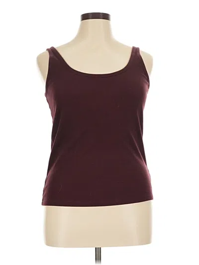 Pre-owned Old Navy Tank Top Burgundy Strapless Neckline Tops