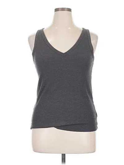 Pre-owned Old Navy Tank Top Gray Halter Neckline Tops