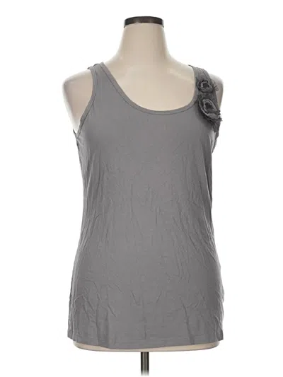 Pre-owned Old Navy Tank Top Gray One Shoulder Neckline Tops