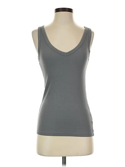 Pre-owned Old Navy Tank Top Gray Plunge Neckline Tops