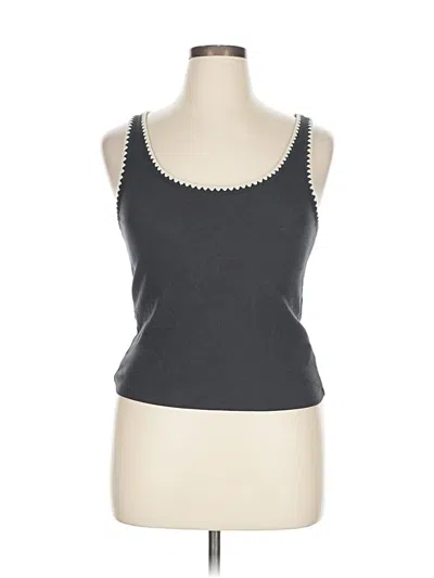 Pre-owned Old Navy Tank Top Gray Sweetheart Neckline Tops