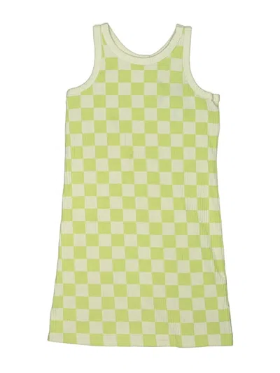 Pre-owned Old Navy Kids' Tank Top Green Argyle Pattern Square Neckline Tops