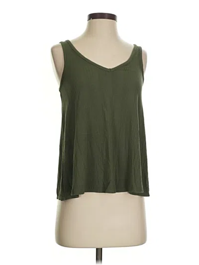 Pre-owned Old Navy Tank Top Green Halter Neckline Tops