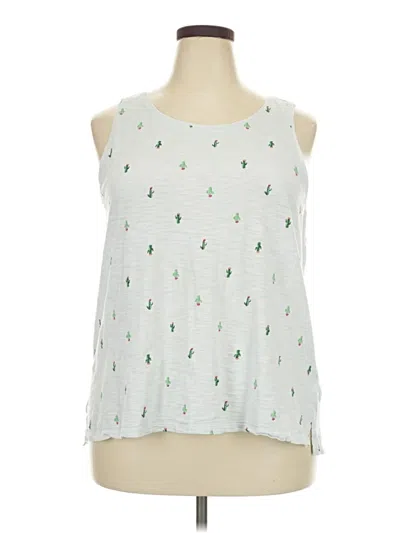 Pre-owned Old Navy Tank Top Green Halter Neckline Tops