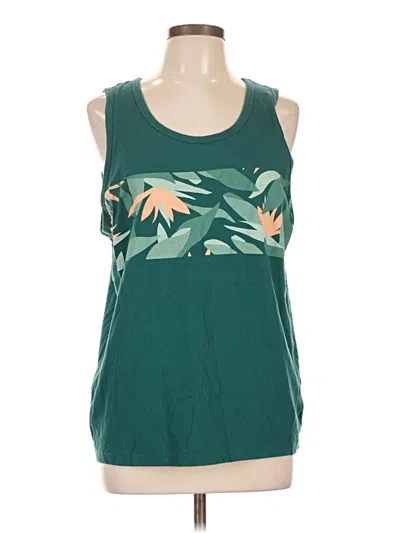 Pre-owned Old Navy Tank Top Green Halter Neckline Tops
