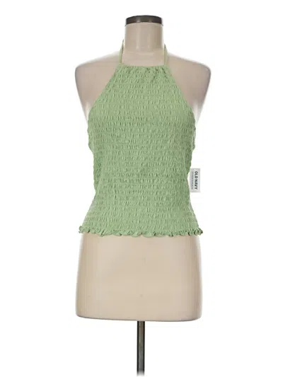 Old Navy Tank Top Green Halter Neckline Tops