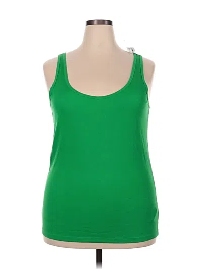 Pre-owned Old Navy Tank Top Green Halter Neckline Tops
