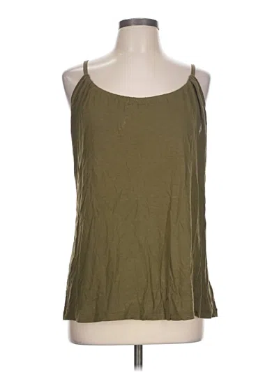 Pre-owned Old Navy Tank Top Green Halter Neckline Tops