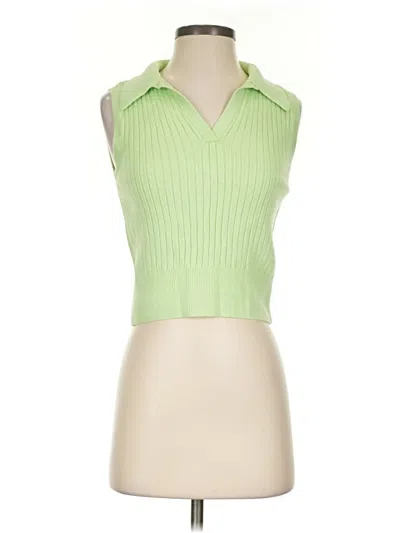 Pre-owned Old Navy Tank Top Green Halter Neckline Tops
