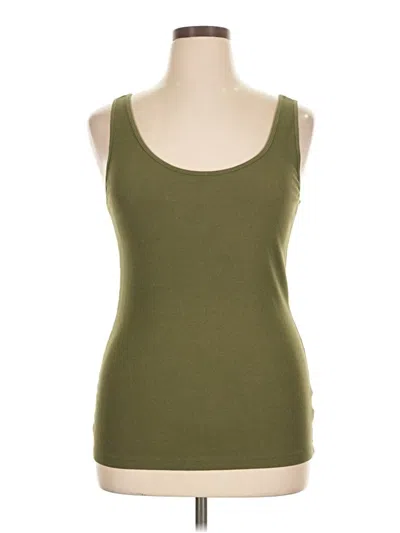 Pre-owned Old Navy Tank Top Green Square Neckline Tops