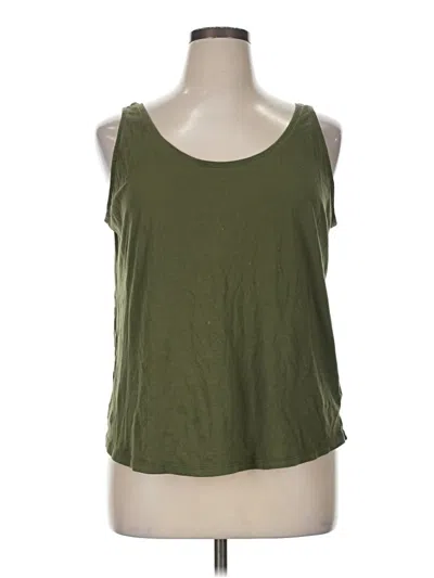 Pre-owned Old Navy Tank Top Green Strapless Neckline Tops
