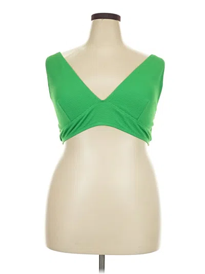 Pre-owned Old Navy Tank Top Green Strapless Neckline Tops