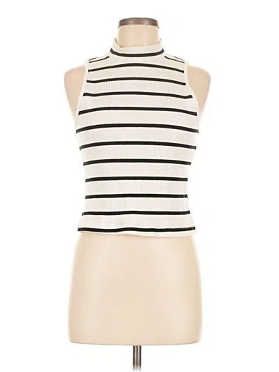 Pre-owned Old Navy Tank Top Ivory Halter Neckline Tops In White