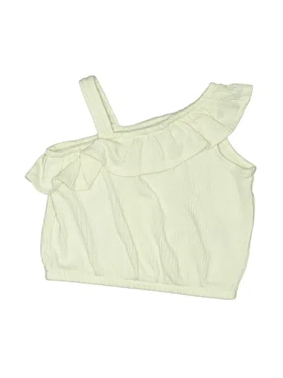 Pre-owned Old Navy Babies' Tank Top Ivory One Shoulder Neckline Tops In White