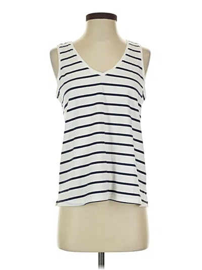 Pre-owned Old Navy Tank Top Ivory Plunge Neckline Tops