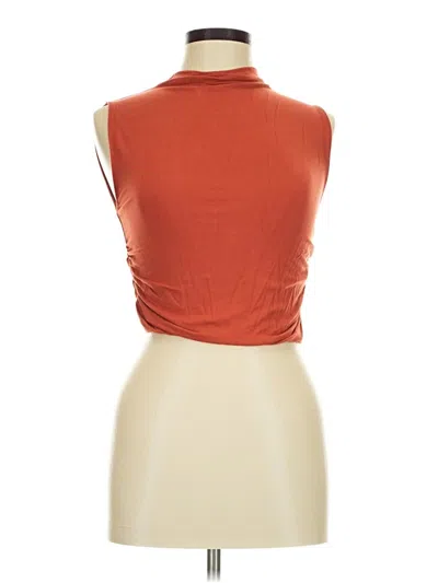Pre-owned Old Navy Tank Top Orange Cowl Neck Tops