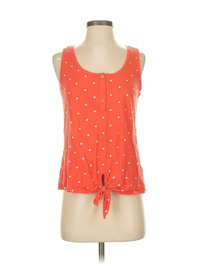 Pre-owned Old Navy Tank Top Orange Halter Neckline Tops