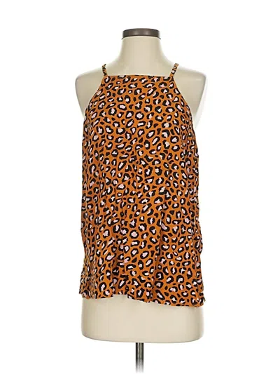 Pre-owned Old Navy Tank Top Orange Halter Neckline Tops