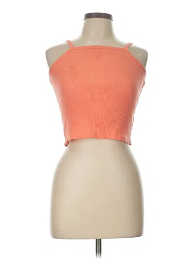 Pre-owned Old Navy Tank Top Orange Halter Neckline Tops