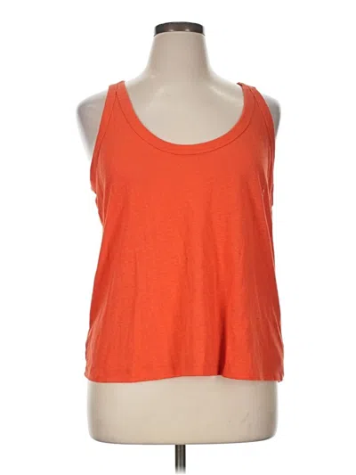 Pre-owned Old Navy Tank Top Orange Halter Neckline Tops