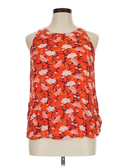 Pre-owned Old Navy Tank Top Orange Halter Neckline Tops