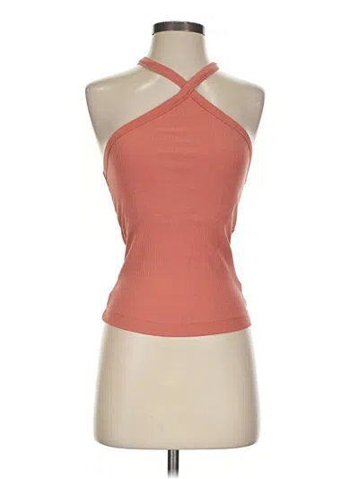 Pre-owned Old Navy Tank Top Orange Halter Neckline Tops