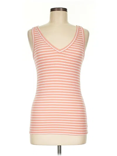 Pre-owned Old Navy Tank Top Orange Plunge Neckline Tops