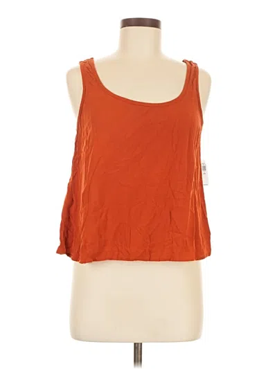 Old Navy Tank Top Orange Square Neckline Tops