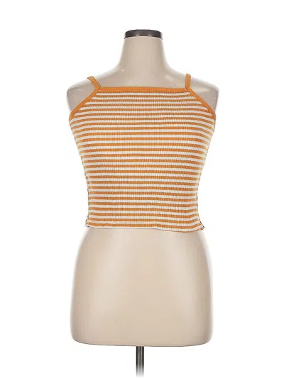 Pre-owned Old Navy Tank Top Orange Strapless Neckline Tops