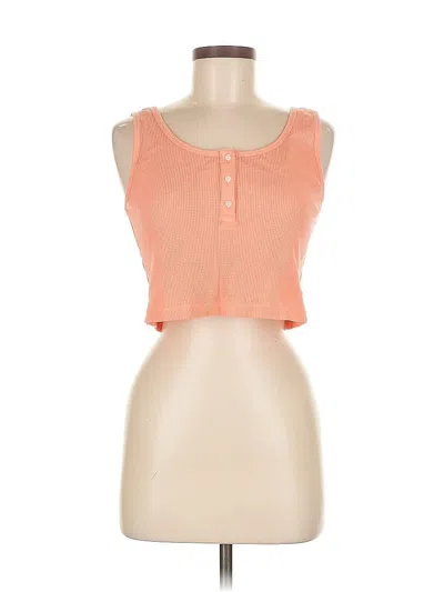 Pre-owned Old Navy Tank Top Orange Strapless Neckline Tops