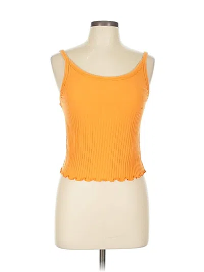 Pre-owned Old Navy Tank Top Orange Strapless Neckline Tops