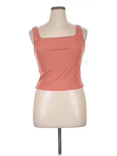 Old Navy Tank Top Orange Strapless Neckline Tops