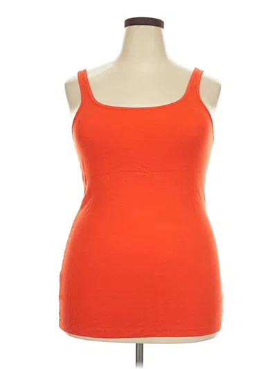 Pre-owned Old Navy Tank Top Orange Strapless Neckline Tops
