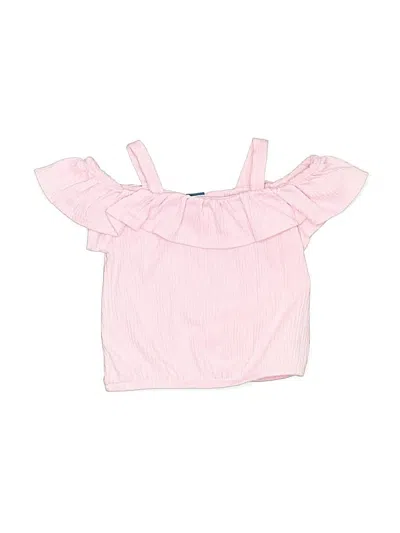 Pre-owned Old Navy Babies' Tank Top Pink Ruffles Neckline Tops