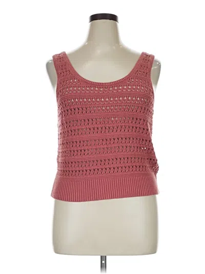 Pre-owned Old Navy Tank Top Pink Square Neckline Tops