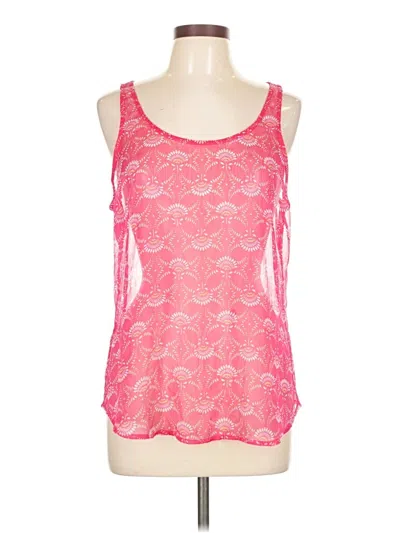 Pre-owned Old Navy Tank Top Pink Sweetheart Neckline Tops