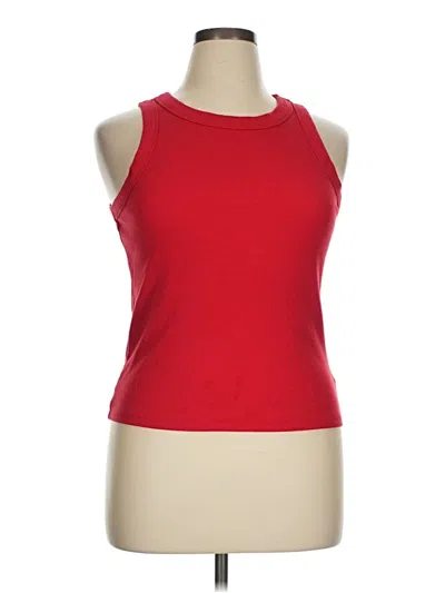 Pre-owned Old Navy Tank Top Red Halter Neckline Tops